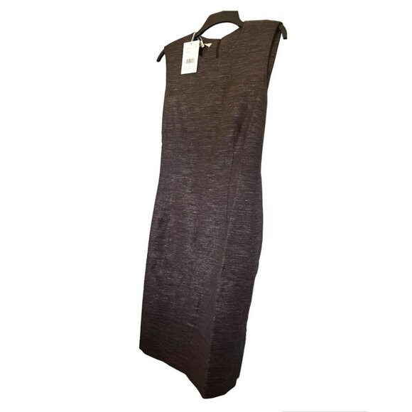 Lafayette 148 New York Womens Black Sleeveless Wool Blend Sheath Dress Sz 12 New - Picture 3 of 13
